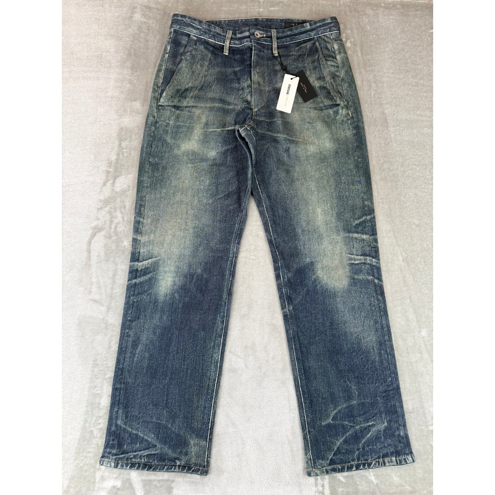 Rag & Bone Fit 4 Miramar Terry Pant Mens 33x32 Marcus Blue Soft Stretch $238 NWT